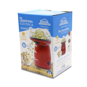 Crispetera Eléctrica Roja HOME ELEMENTS – Mi Crispetera