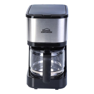 CAFETERA 6 TAZAS NEGRA VASO DE VIDRIO