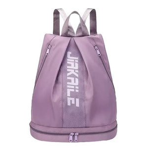 Morral deportivo tela impermeable doble bolsillo