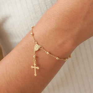 Pulsera Denario (16cm/4mm) oro laminado 18K con broche Ref 94046