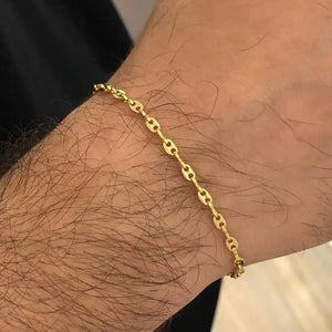 Pulsera de oro laminado 18K tejido Gucci (20cm/2mm) Ref 53037