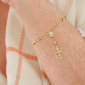 Pulsera Denario (16cm/4mm) oro laminado 18K con broche Ref 94046