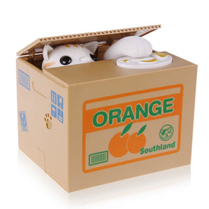 Alcancía De Gato O Panda Roba Monedas Eléctrica con movimiento