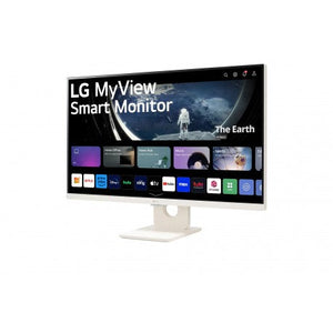 Monitor LG 27" 27SR50F Smart Tv Plano FHD Blanco