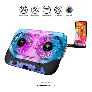 BRJR 022 BASE REFRIGERANTE "GLACIER X" RGB 2 COOLERS FROST