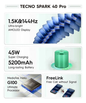 tecno spark 40pro de 8-256