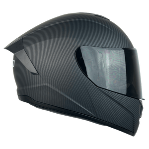CASCO XECURO FIBRA DE CARBON NEGRO MATE XR-701