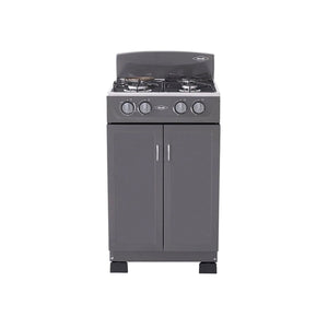 Estufa Romero Gabinete Torre Mixta 3x1 Gas Natural Plata Haceb