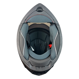 XR-900 XECURO NEGRO MATE-FIBRA CARBON ABATIBLE