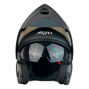 XR-900 XECURO NEGRO MATE-FIBRA CARBON ABATIBLE