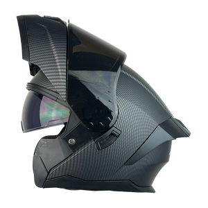 XR-900 XECURO NEGRO MATE-FIBRA CARBON ABATIBLE