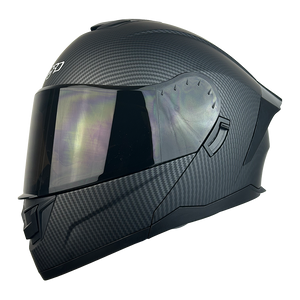 XR-900 XECURO NEGRO MATE-FIBRA CARBON ABATIBLE