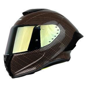 XTR-820 XTRONG BRAIDED FIBER-DORADO-BRILLO VISOR REVO