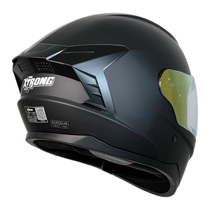 XTR-M70 XTRONG NEGRO MATE SPOILER NEGRO BRILLO VISOR REVO DORADO