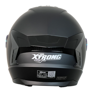 XTR-M70 XTRONG NEGRO MATE SPOILER NEGRO BRILLO VISOR REVO DORADO