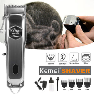 Máquina de motilar barbera profesional con pantalla y accesorios