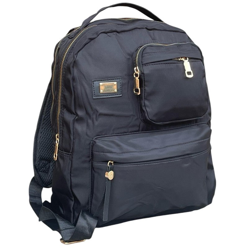 Morral femenino Lona fina 4 bolsillos impermeable