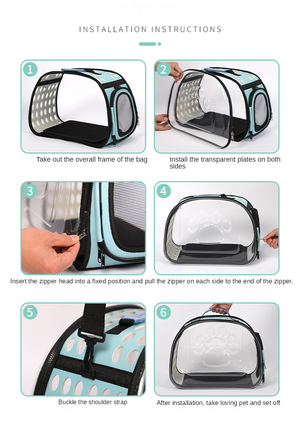 cargador plegable transparente