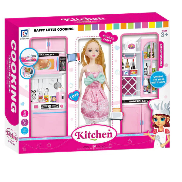 Cocina Tamaño De Muñeca Con Muñeca