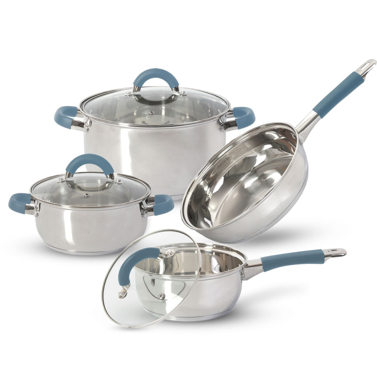 BATERIA 7 PZAS ACERO INOX