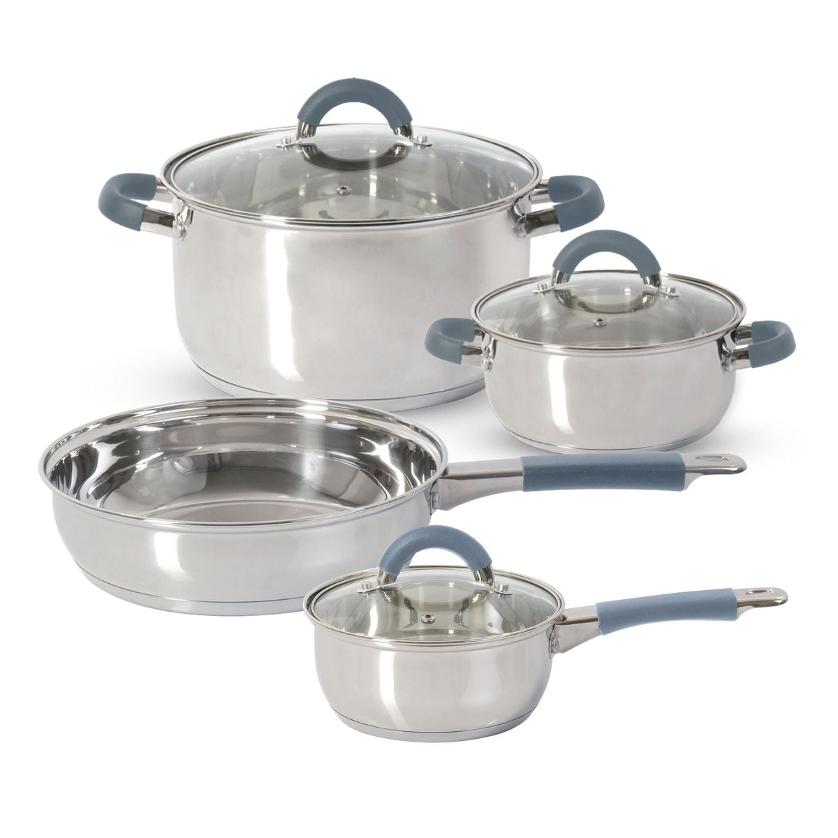 BATERIA 7 PIEZAS ACERO INOX HOME ELEMENTS