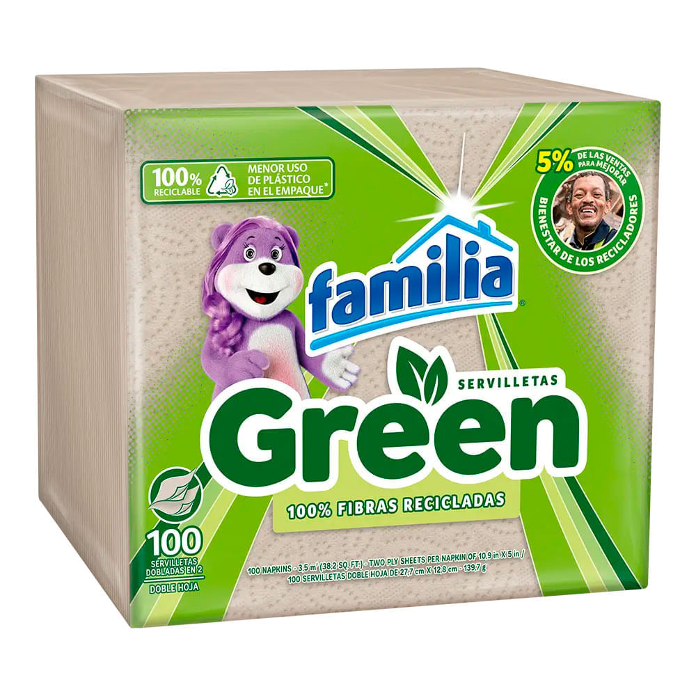 Servilletas familia green *120 dia
