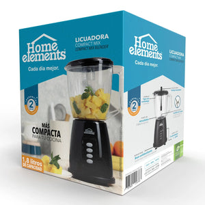 LICUADORA JARRA PLASTICA COMPACT MIX  450W HEBL209N