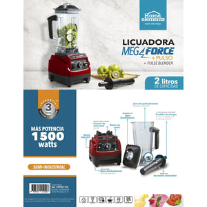 LICUADORA MEGA FORCE JARRA POLICARBONATO 1500W