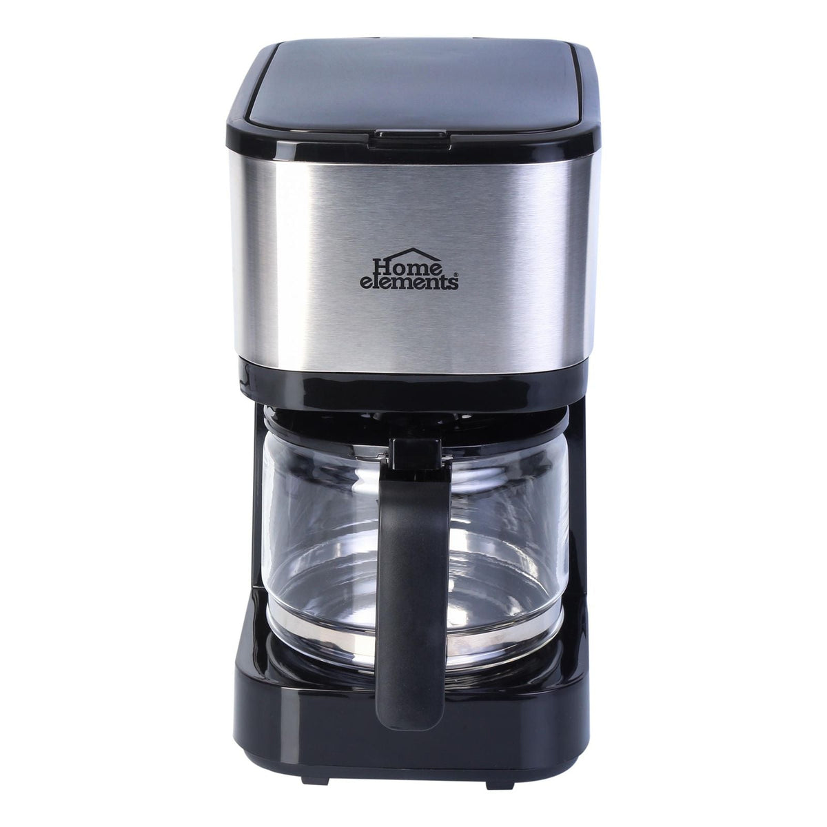 CAFETERA 6 TAZAS NEGRA VASO DE VIDRIO