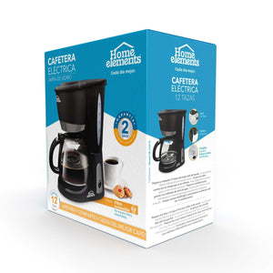 CAFETERA ELECTRICA 12 TAZAS MOD HE-7031A HOME ELEMENTS