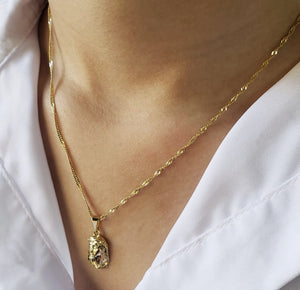 Cadena oro laminado 18K Singapur 45cm/1mm unisex Ref 41546
