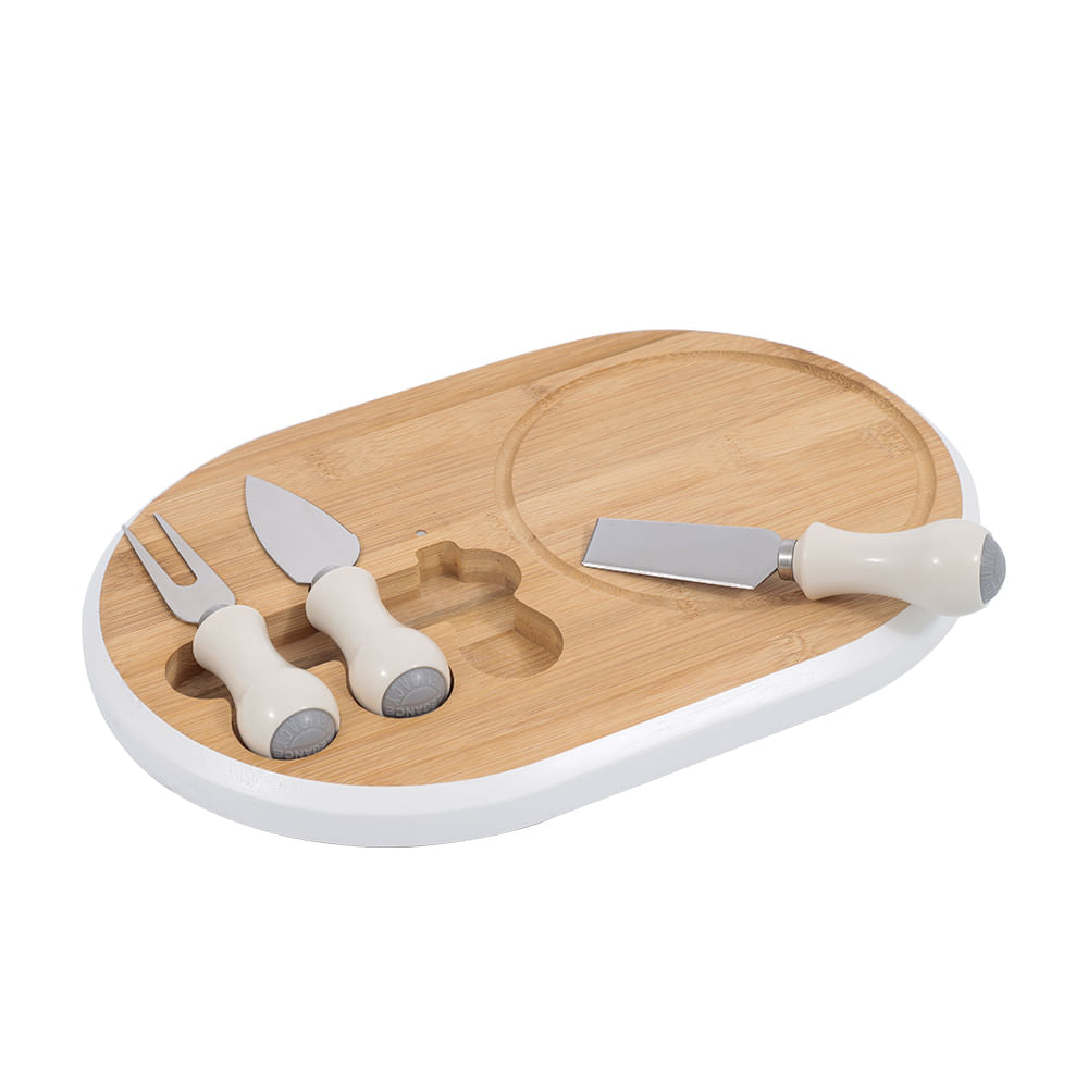 SET CORTADOR DE QUESO EN BAMBÚ MARCA UNIVERSAL
