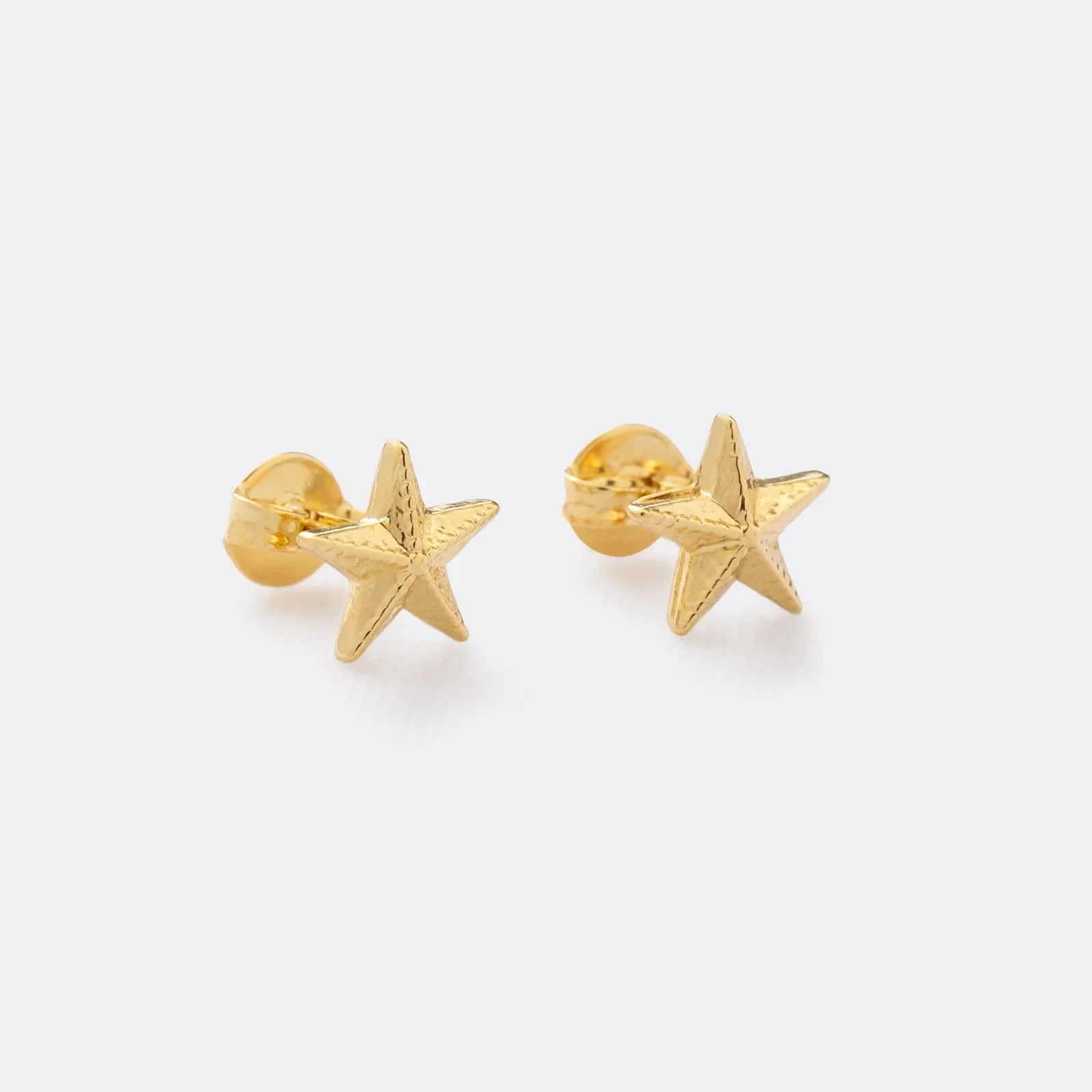 Aretes topos oro laminado 18K Estrella de mar Ref 34154