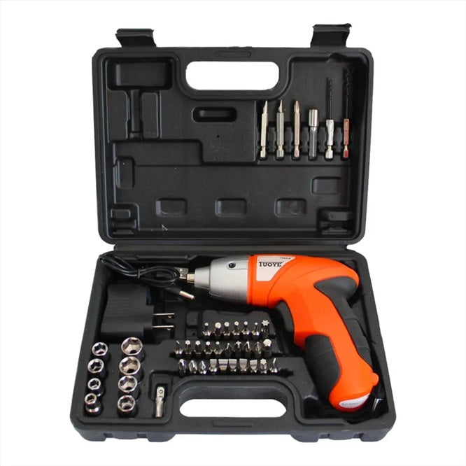 Destornillador Inalámbrico de 45 Piezas: Potencia para tus Proyectos de Bricolaje