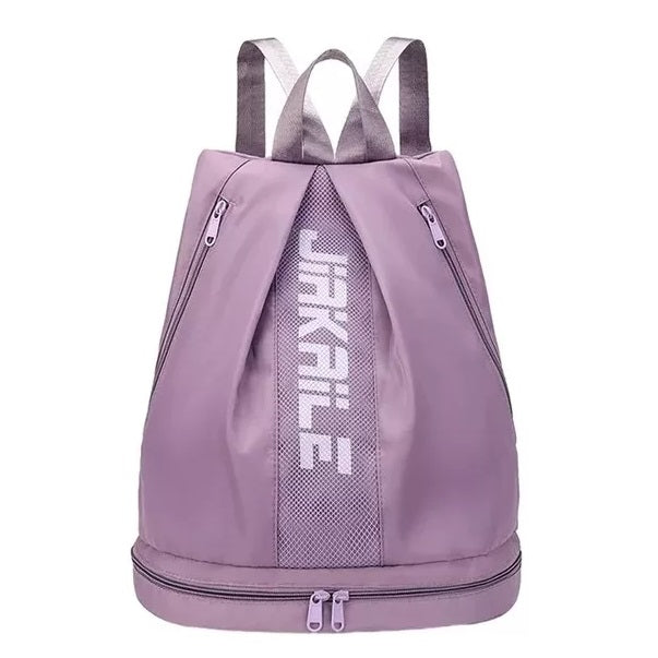 Morral deportivo tela impermeable doble bolsillo