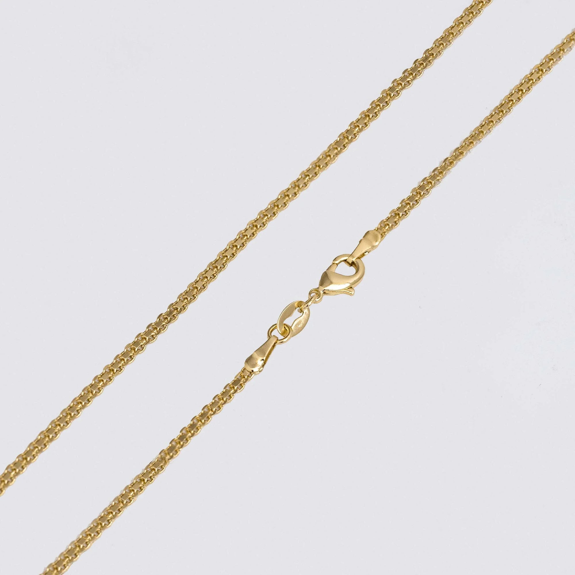 Cadena Oro Laminado 18K Tejido Chino 2 mm 65 Cms Ref 42888