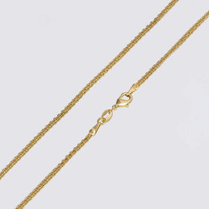 Cadena Oro Laminado 18K Tejido Chino 2 mm 65 Cms Ref 42888