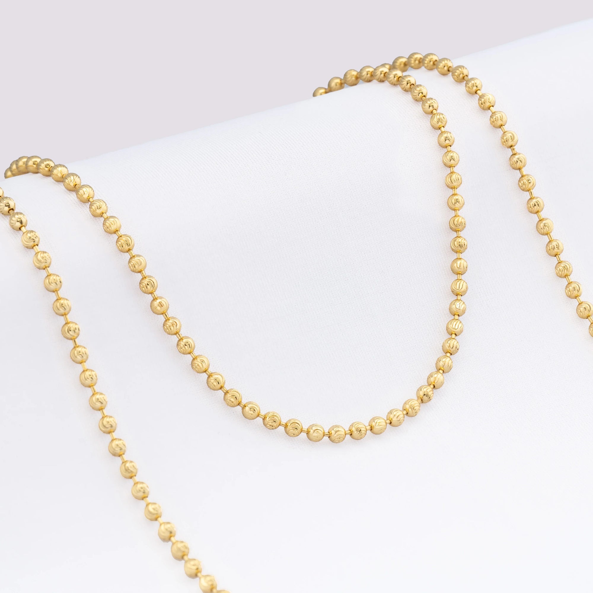 Cadena Oro laminado 18K Balin italiano 45cm/3mm Ref 43071