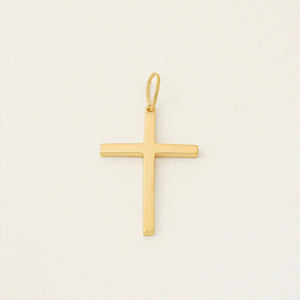 Dije grande Cruz lisa (4.7cm/2.5cm) unisex Ref 22175