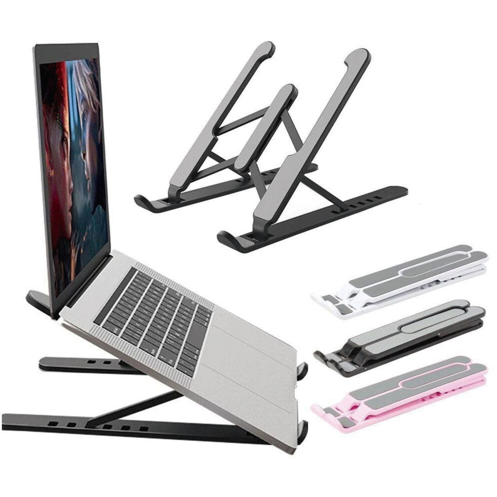 Base soporte para computador tablet celular retráctil antideslizante