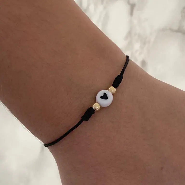 Manilla de oro laminado 18K con dije corazón RF: H11