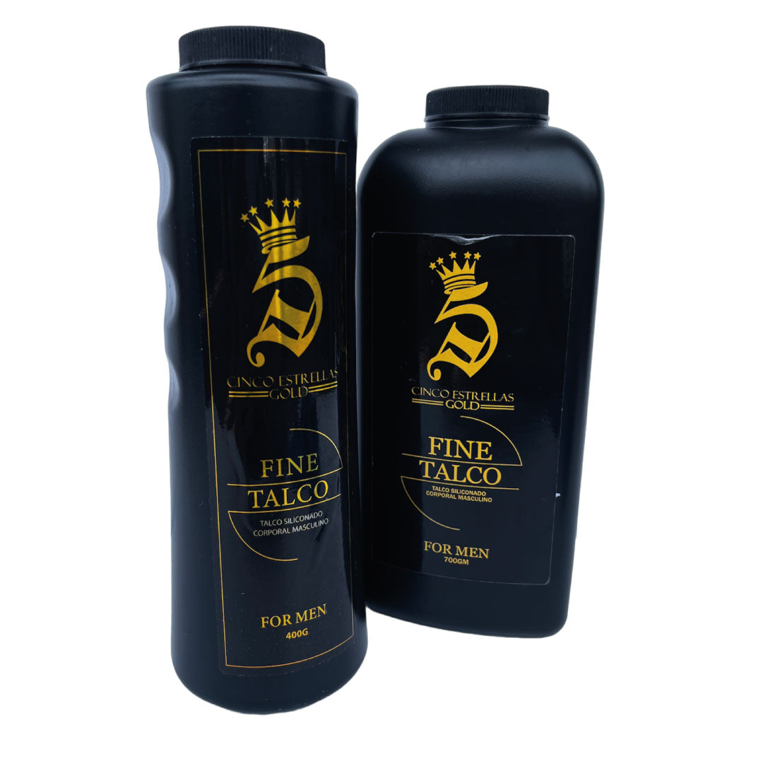 Talco corporal siliconado 5 estrellas para barberia grande