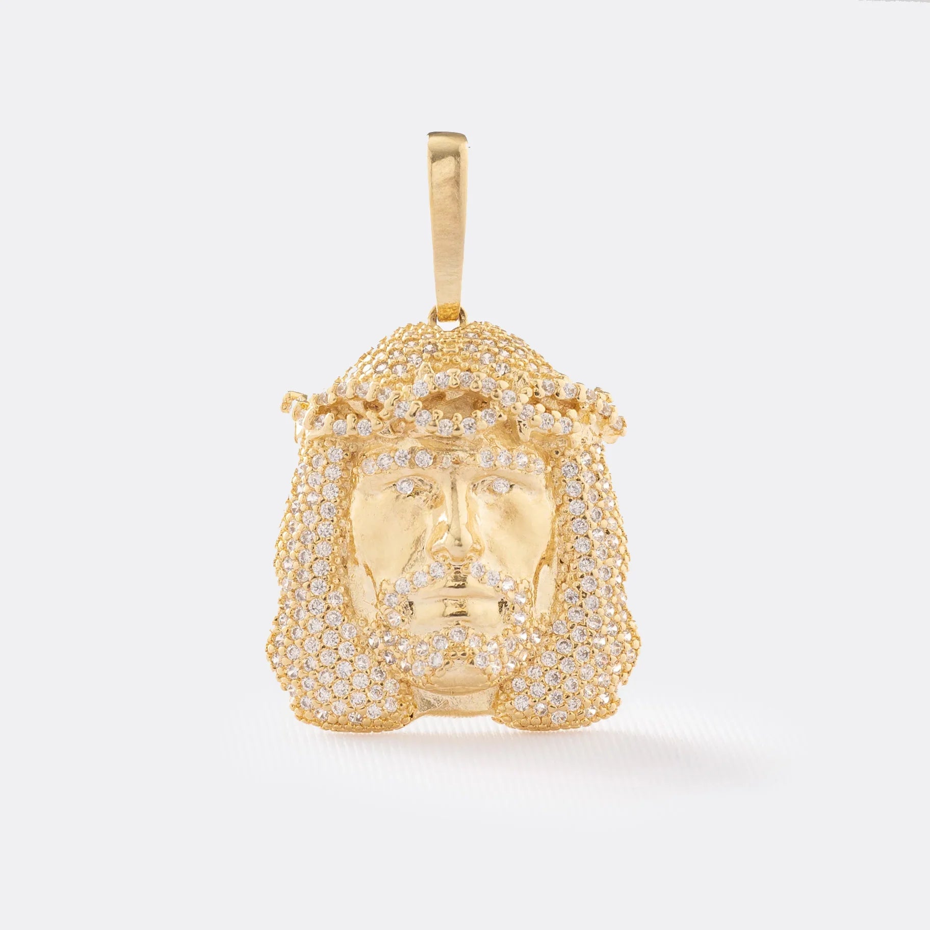 Dije Oro laminado 18K Rostro Swarovski Cristal Ref 21684