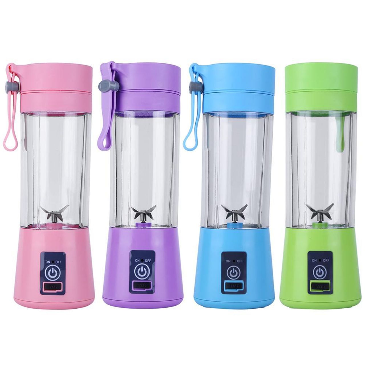 Termo licuadora portátil recargable con 4 cuchillas