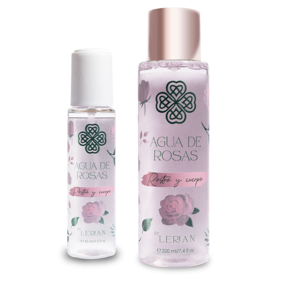 Agua de rosas splash refrescante 220 ml y 60 ml