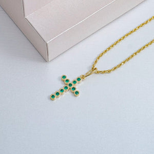 Dije Cruz Mini Swarovski (3mm/1.5cm) unisex Ref 22889