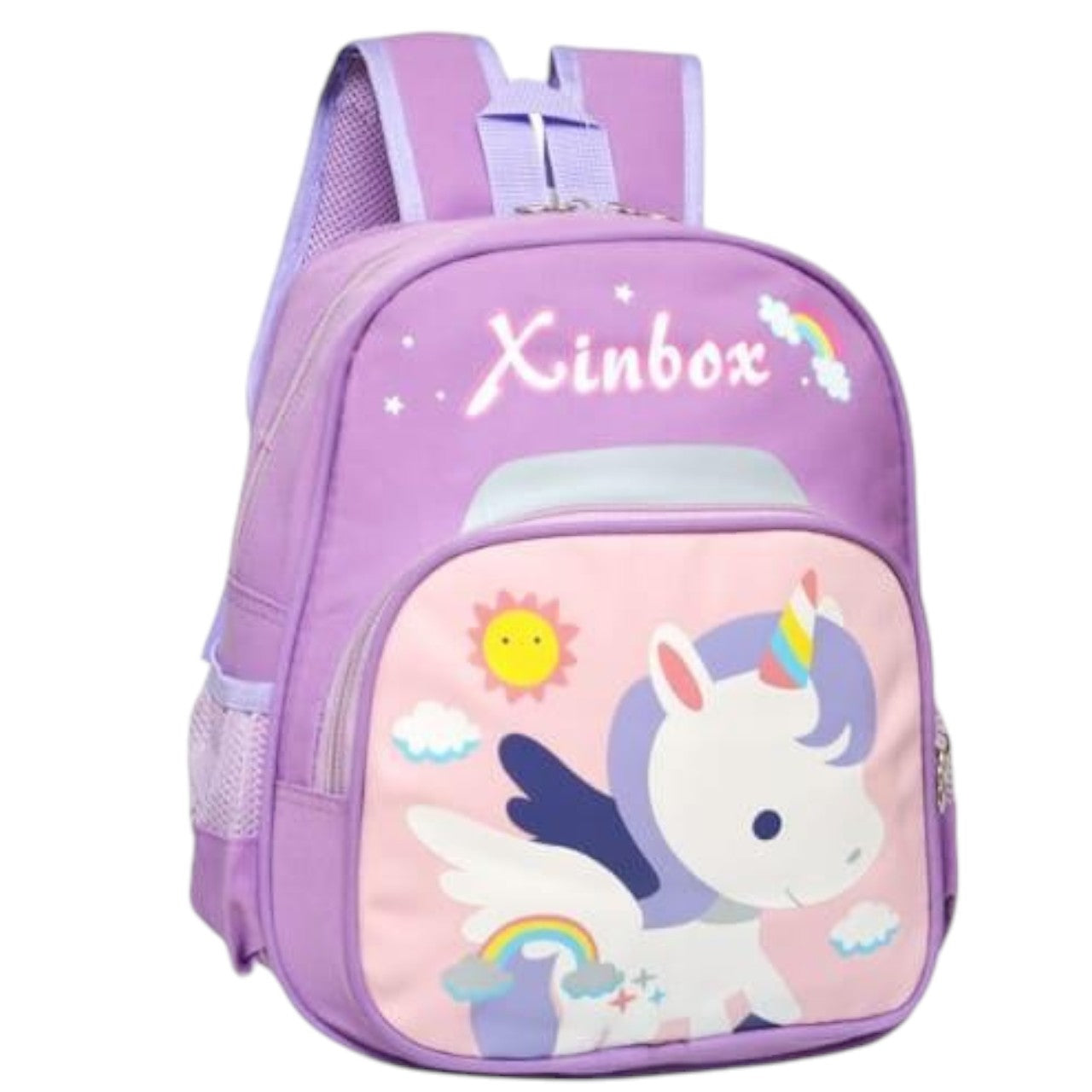 Morral infantil escolar diseños coloridos MB 1442 32 cm Unicornio lila