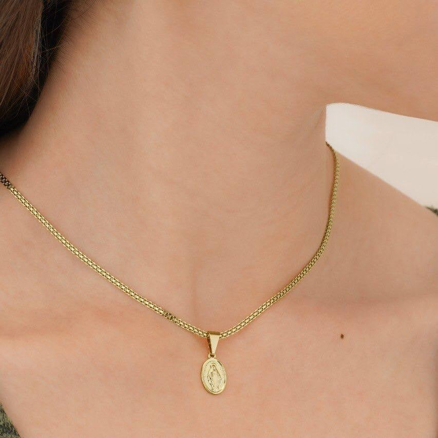 Cadena oro laminado 18K tejido Chino 45cm unisex Ref 43886