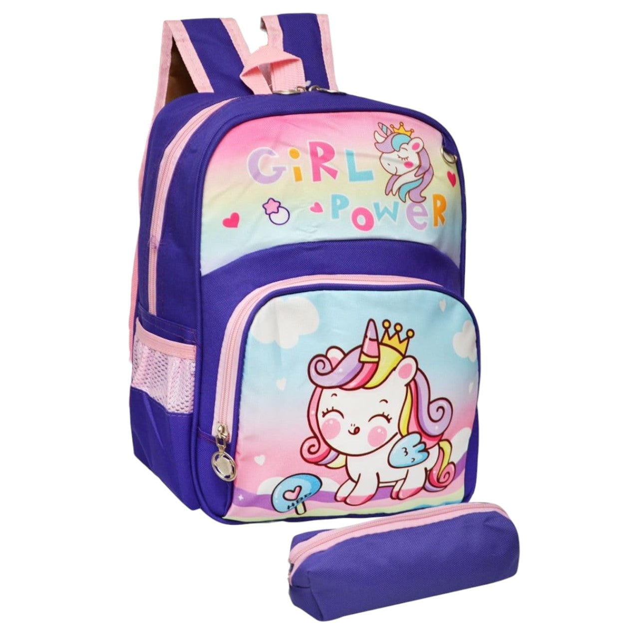 Morral Infantil Escolar Unicornio con Cartuchera 32 cm alto Unicornio