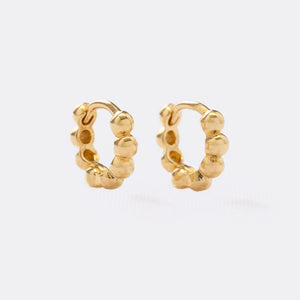 Aretes Oro laminado 18K Candonga Esfera Unisex Ref 34183